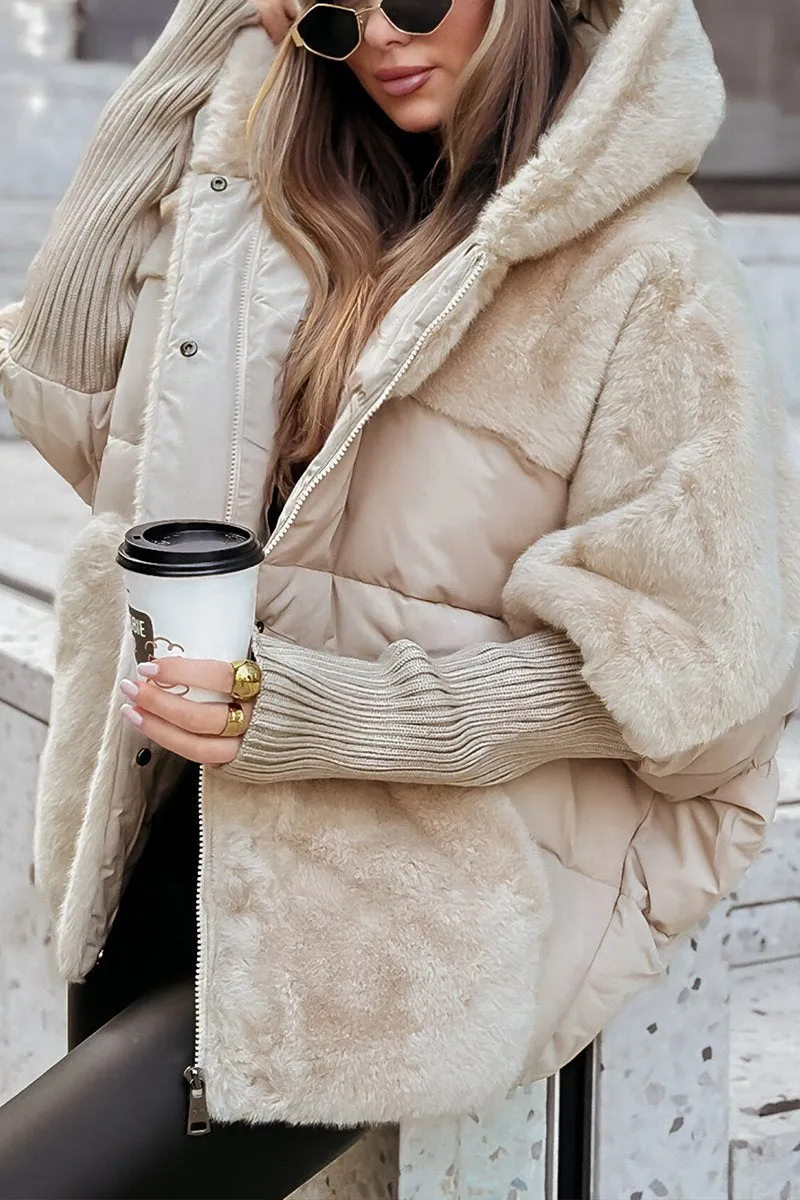 Sienna | Faux-Fur Hybrid Puffer Coat