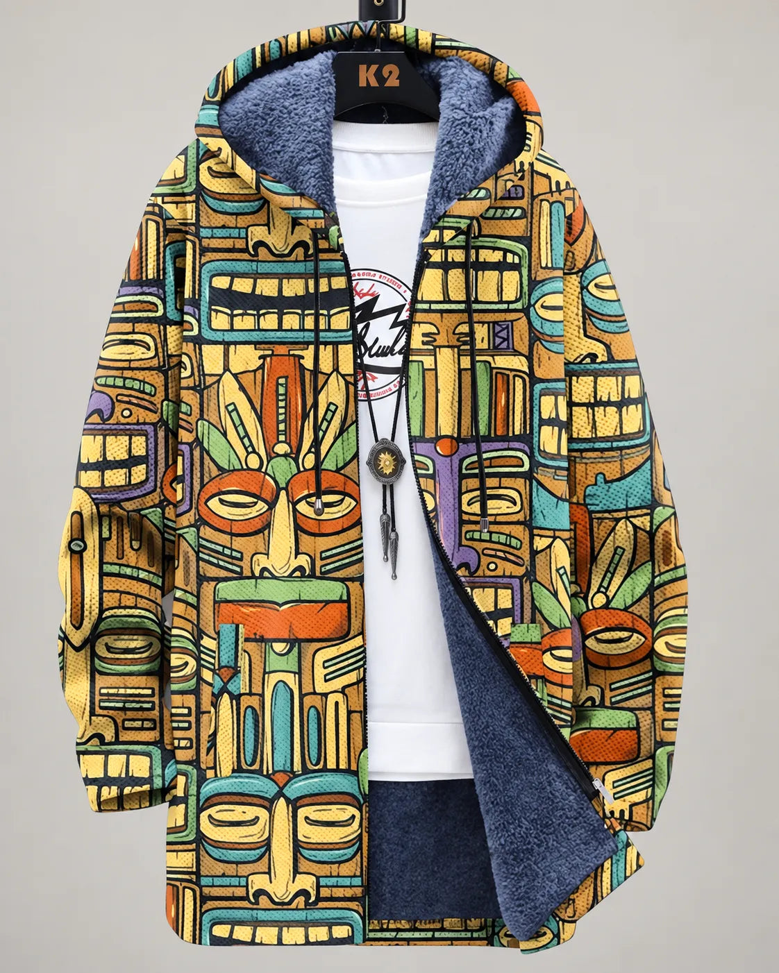 Paloma Vibrant Mosaic Hooded Jacket