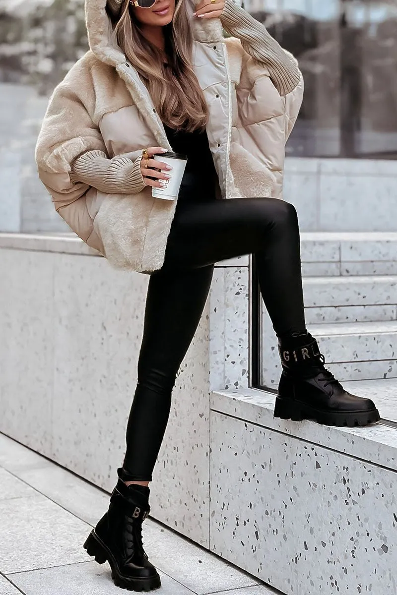Sienna | Faux-Fur Hybrid Puffer Coat